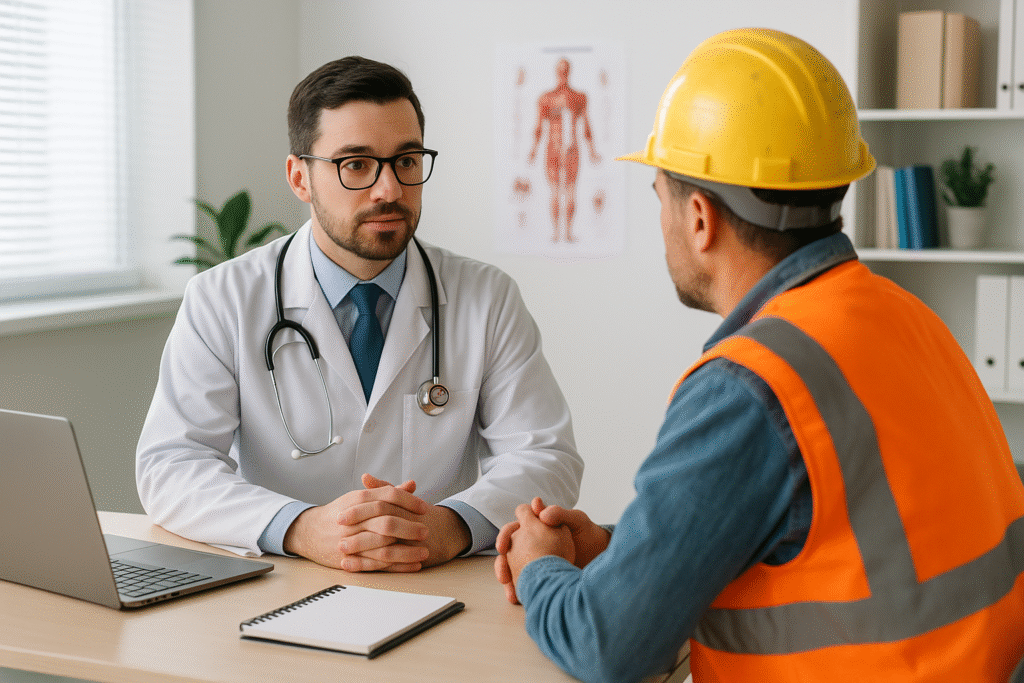 Médico en clinica